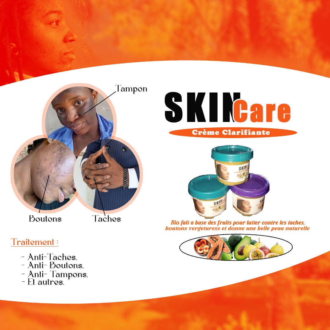 SKIN CARE CRÈME ANTI TACHE , TAMPON ET BOUTON